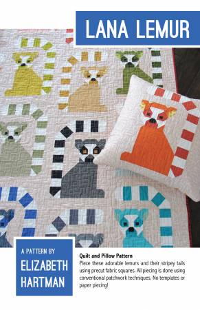 Elizabeth Hartman Quilt Pattern - Lana Lemur - Elizabeth Hartman - #EH050 - Quilt Pattern