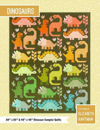 Elizabeth Hartman Quilt Pattern - Dinosaurs - Elizabeth Hartman - #EH058 - Quilt Pattern