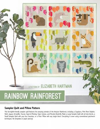 Elizabeth Hartman Quilt Pattern - Rainbow Rainforest - Elizabeth Hartman - #EH061 - Quilt Pattern