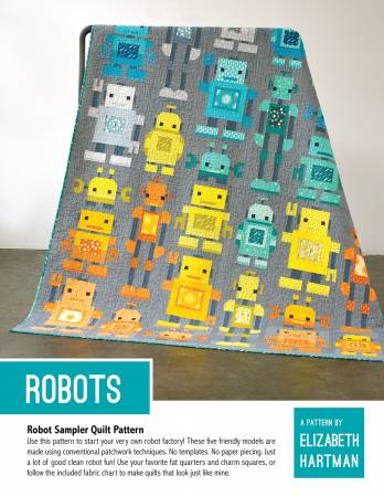 Elizabeth Hartman Quilt Pattern - Robots - Elizabeth Hartman - #EH066 - Quilt Pattern