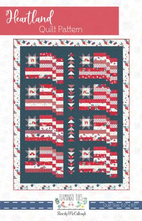 Heartland Quilt Pattern - From Flamingo Toes by Beverly McCullough - FT-8221HL - Quilt Pattern