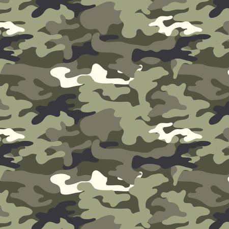 Benartex Green Safari Camo Fabric - Contempo - Kanvas - Safari Adventures - Kanvas Studio Collection - 12943B-44 Cotton Fabric