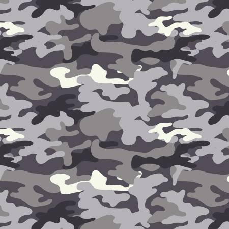 Benartex Grey Safari Camo Fabric - Contempo - Kanvas - Safari Adventures - Kanvas Studio Collection - Cotton Fabric