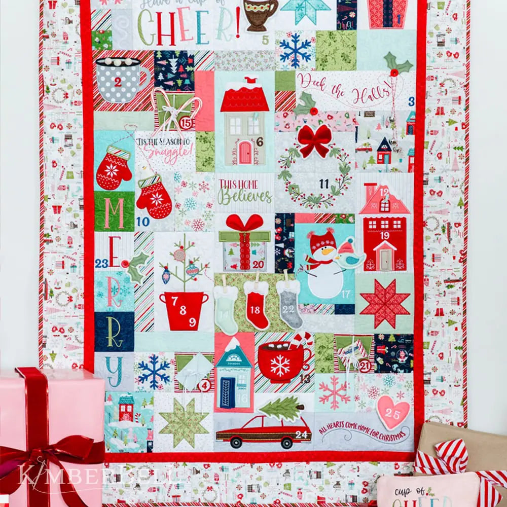 Kimberbell Designs - Cup of Cheer Advent Quilt Book with CD - #KD812