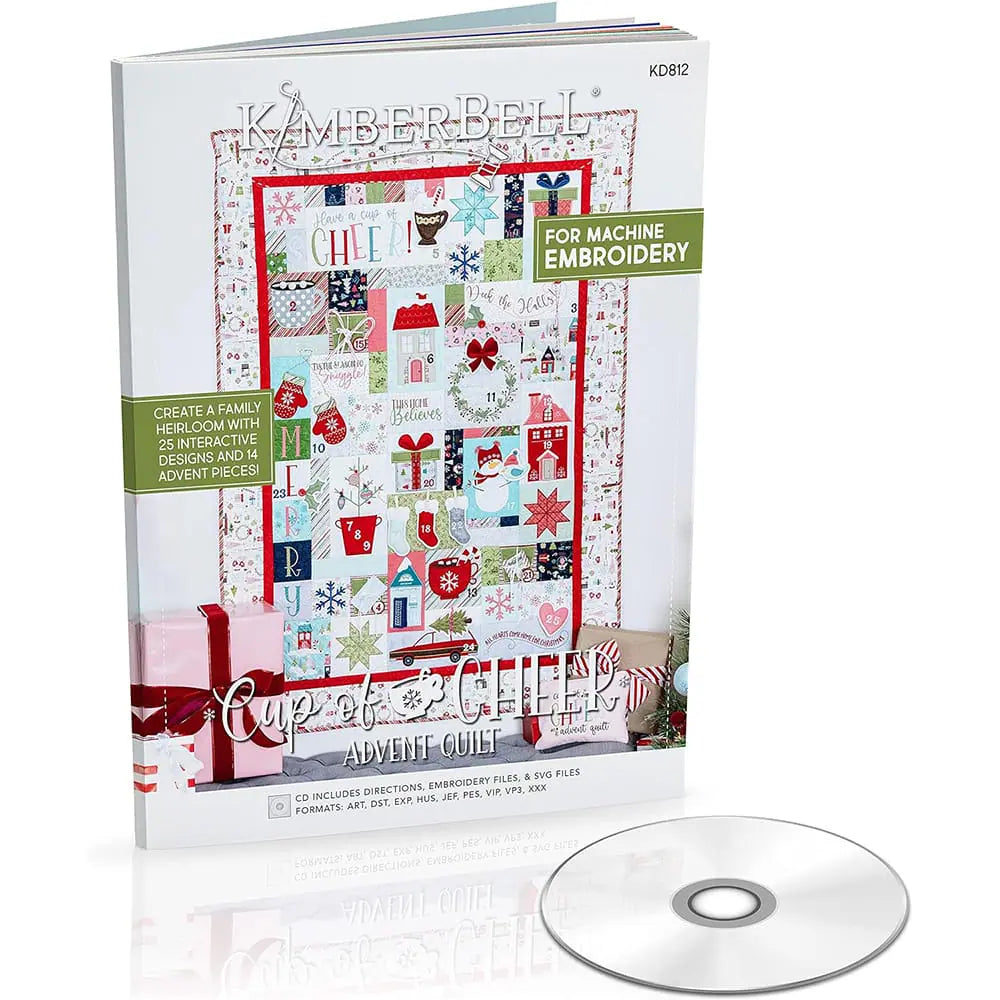 Kimberbell Designs - Cup of Cheer Advent Quilt Book with CD - #KD812