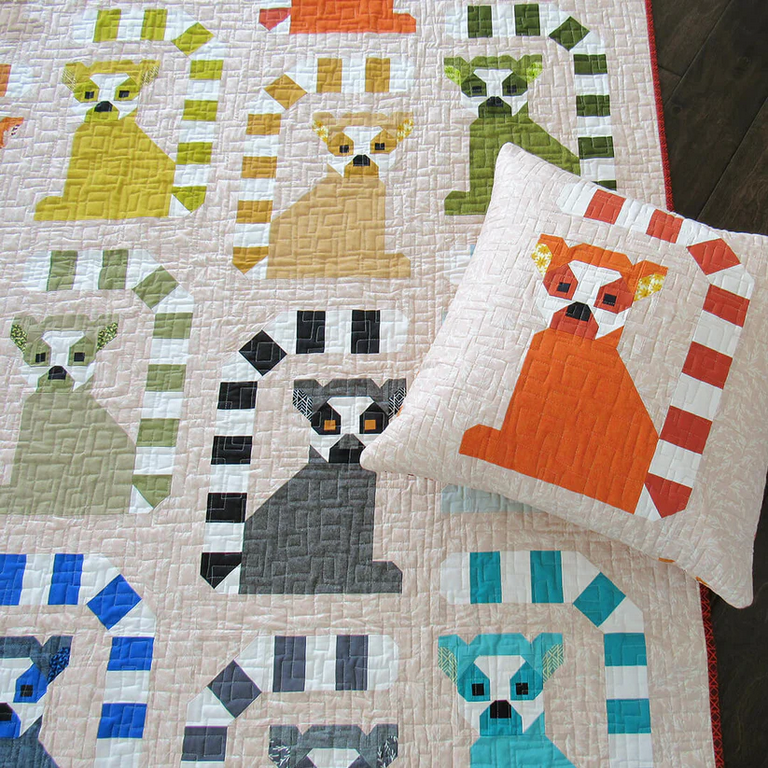 Elizabeth Hartman Quilt Pattern - Lana Lemur - Elizabeth Hartman - #EH050 - Quilt Pattern