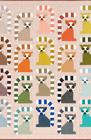 Elizabeth Hartman Quilt Pattern - Lana Lemur - Elizabeth Hartman - #EH050 - Quilt Pattern