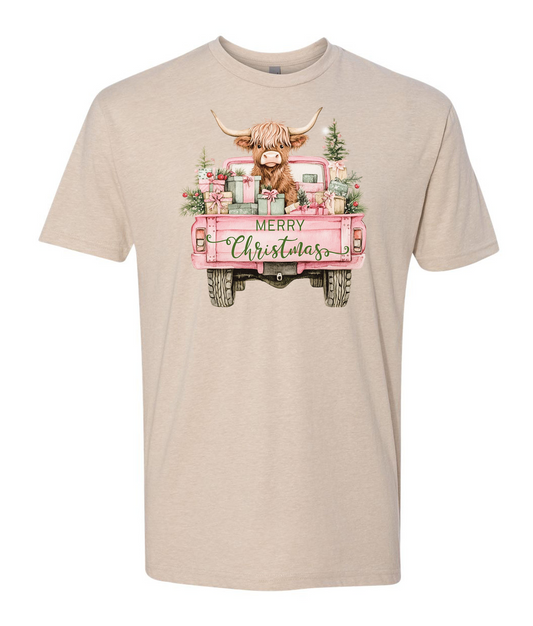 Merry Christmas Highland Cow