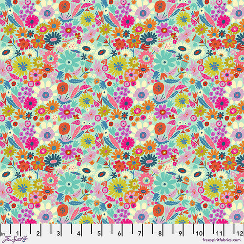 Free Spirit Harmony Fabric - Little Scattered - Carolyn Gavin for Conservatory Craft - PWCG005.CLEAR - Cotton Fabric