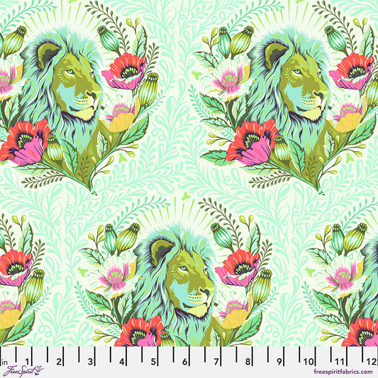 Free Spirit Tula Pink Everglow - Good Hair Day - Karma - PWTP201.KARMA - Lion - Cotton Fabric