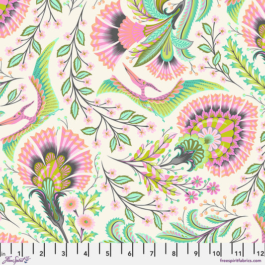 Free Spirit Tula Pink Roar Fabric - Wing It - Blush - PWTP225.BLUSH -  Cotton Fabric - UPC: 803081152930