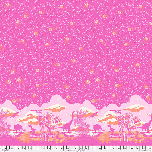 Free Spirit Tula Pink Roar Fabric - Meteor Showers - Blush - PWTP226.BLUSH - Cotton Fabric - UPC: 803081152992