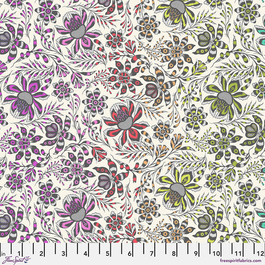 Free Spirit Tula Pink Roar Fabric - Wild Vine - Mist - PWTP227.MIST - Cotton Fabric - UPC: 803081153418