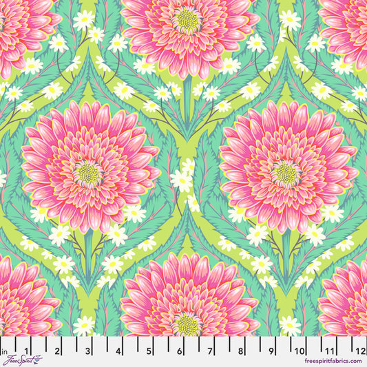 Free Spirit Untamed Fabric - Daisy and Confused - Untamed - Moonbeam - PWTP236.MOONBEAM - Tula Pink - Cotton Fabric