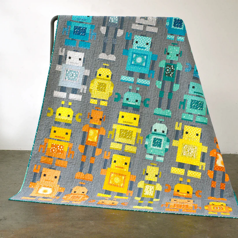 Elizabeth Hartman Quilt Pattern - Robots - Elizabeth Hartman - #EH066 - Quilt Pattern