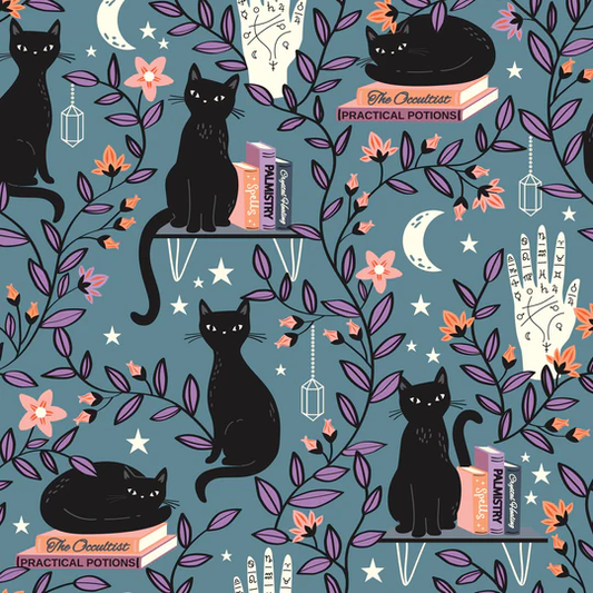 Dashwood Studio - Spellbound - Cat - DASPEL2449 - Cotton Fabric