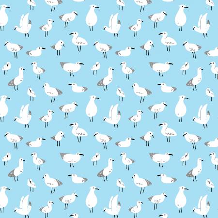 Dear Stella Sky Gullies Fabric - Sandy Paws Collection - Sky Gullies - #ST-DLW2805SKY - Cotton