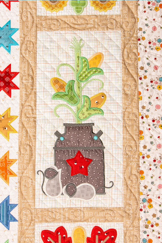 Riley Blake Machine Embroidery - Autumn Love Quilt Projects - Machine Embroidery USB - #ME018ALQ24R2 - Lori Holt - USB Pattern