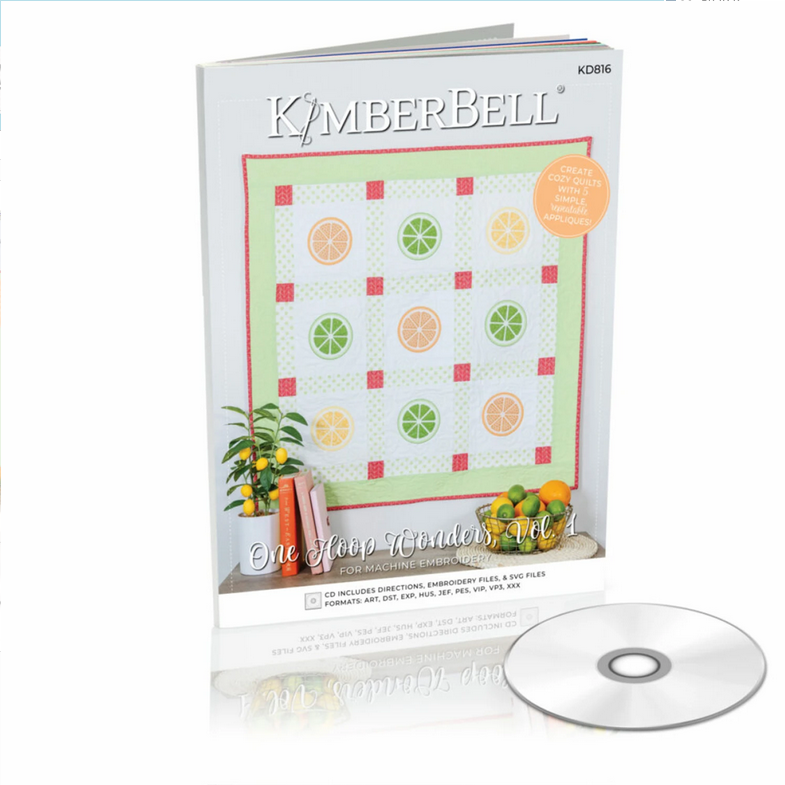 Kimberbell Designs - One Hoop Wonders Machine Embroidery Book with CD - #KD816