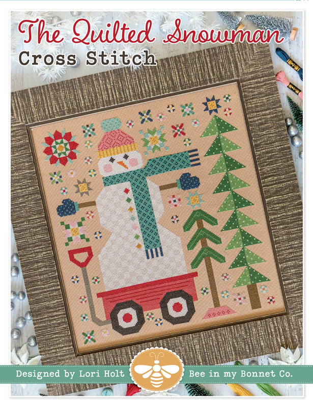 It's Sew Emma Cross Stitch Pattern - The Quilted Snowman by Lori Holt - Cross Stitch Pattern - ISE-4062