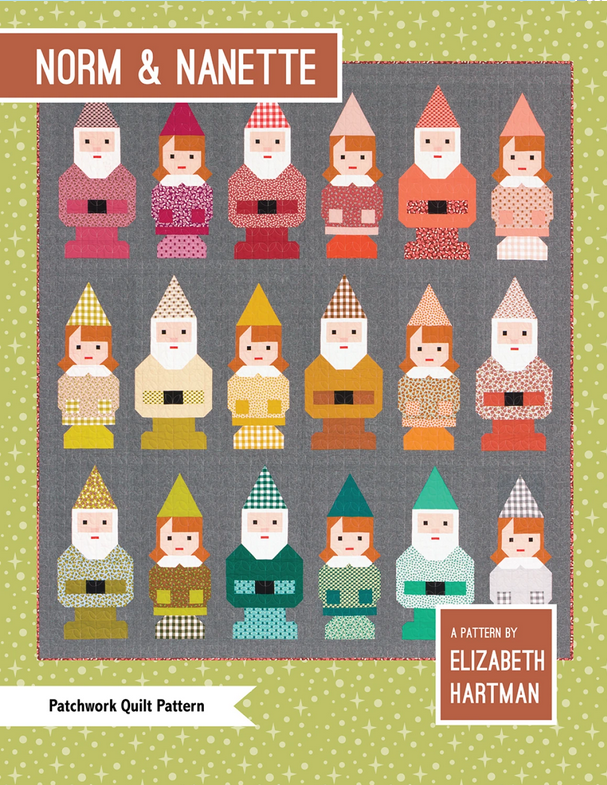 Elizabeth Hartman Quilt Pattern - Norm and Nanette - Elizabeth Hartman - #EH046 - Quilt Pattern