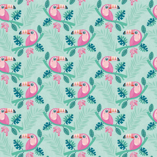 Dashwood Studio - Dandelion Jungle - Cotton Fabric - Toucan - DAND2096 - Jane Farnham - Bird