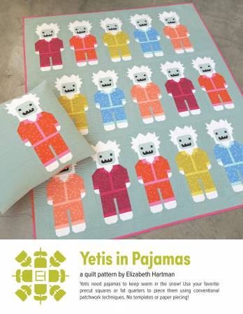 Elizabeth Hartman Quilt Pattern - Yeti in Pajamas - Elizabeth Hartman - #EH081 - Quilt Pattern