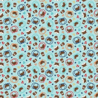 Riley Blake Fabric - Hamster Fabric - Pet's Collection - Lori Whitlock - Cotton Fabric
