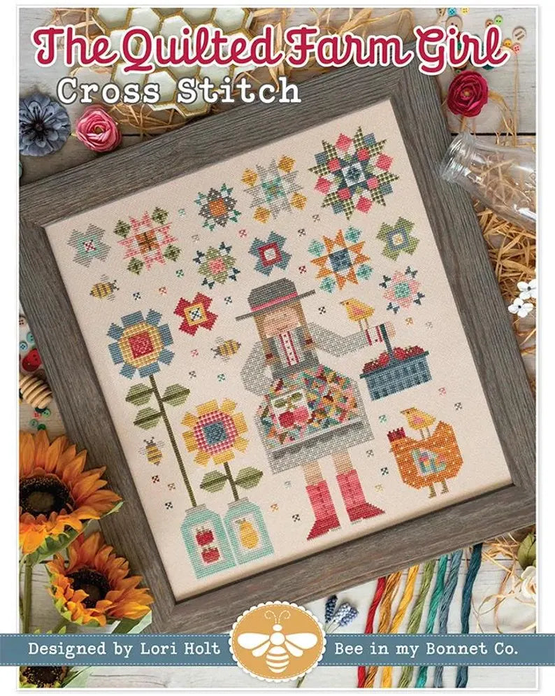 It's Sew Emma Cross Stitch Pattern - The Quilted Farm Girl by Lori Holt - Cross Stitch Pattern - ISE-4098