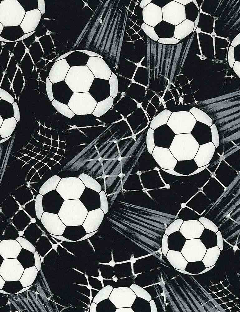 Timeless Treasures Soccerl Fabric - Sport - C6031 - Cotton Fabric