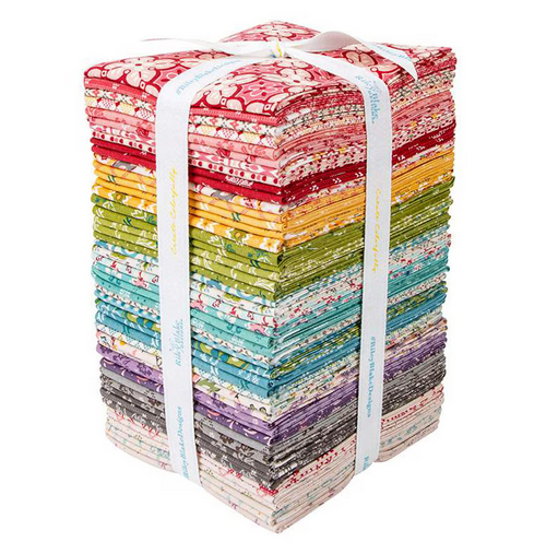 Pieces and Plenty Fat Quarter Bundle - Riley Blake Designs - 48 Fat Quarters - Cotton - Pre-cut Fabric - Lori Whitlock - FQ-15870-48